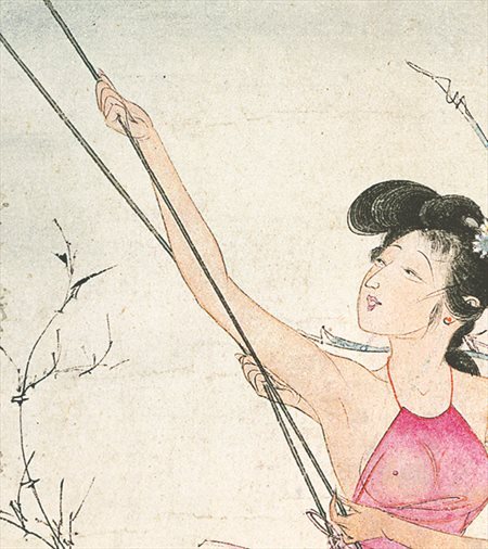 右江-胡也佛的仕女画和最知名的金瓶梅秘戏图